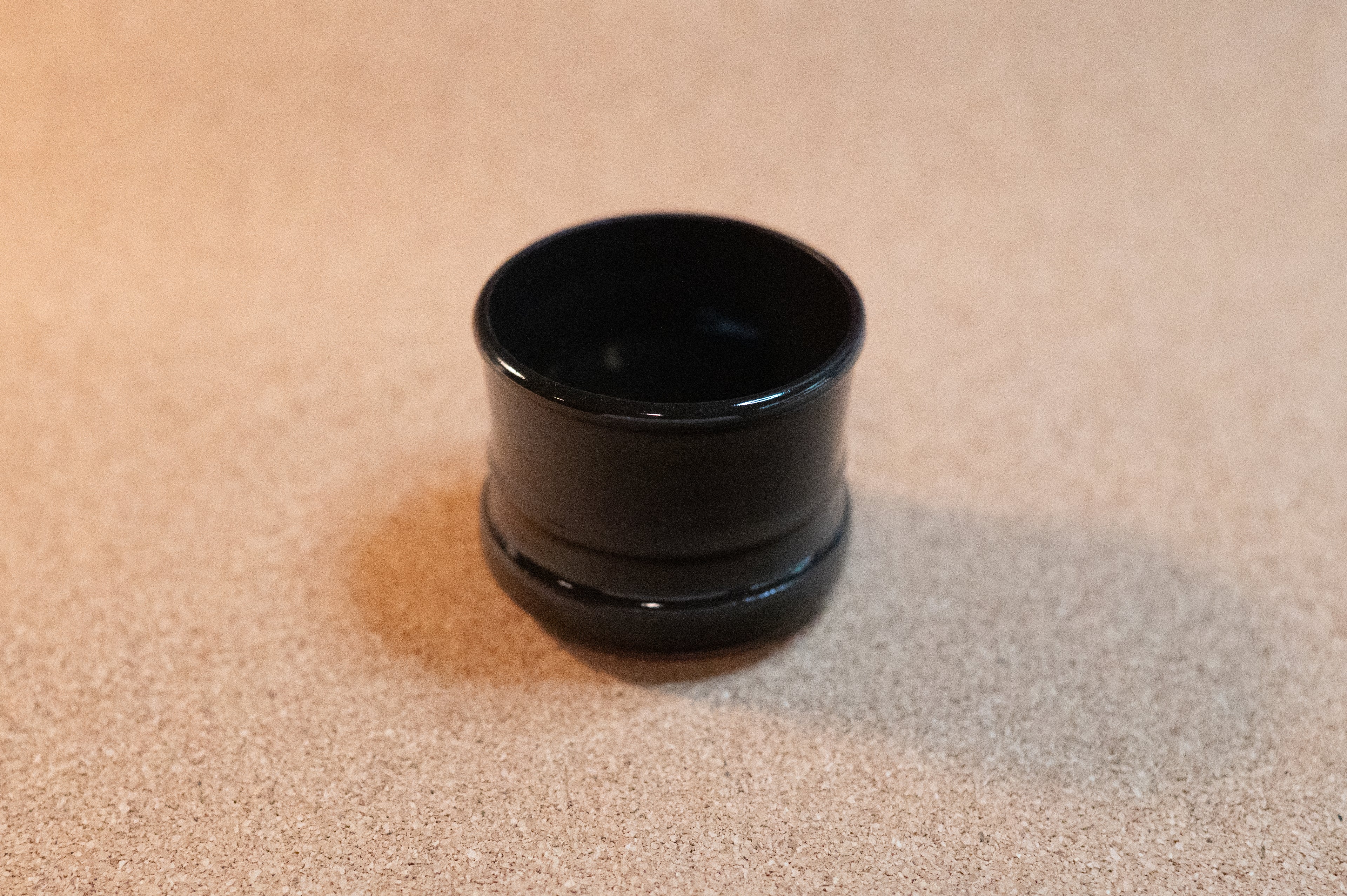 black espresso cup