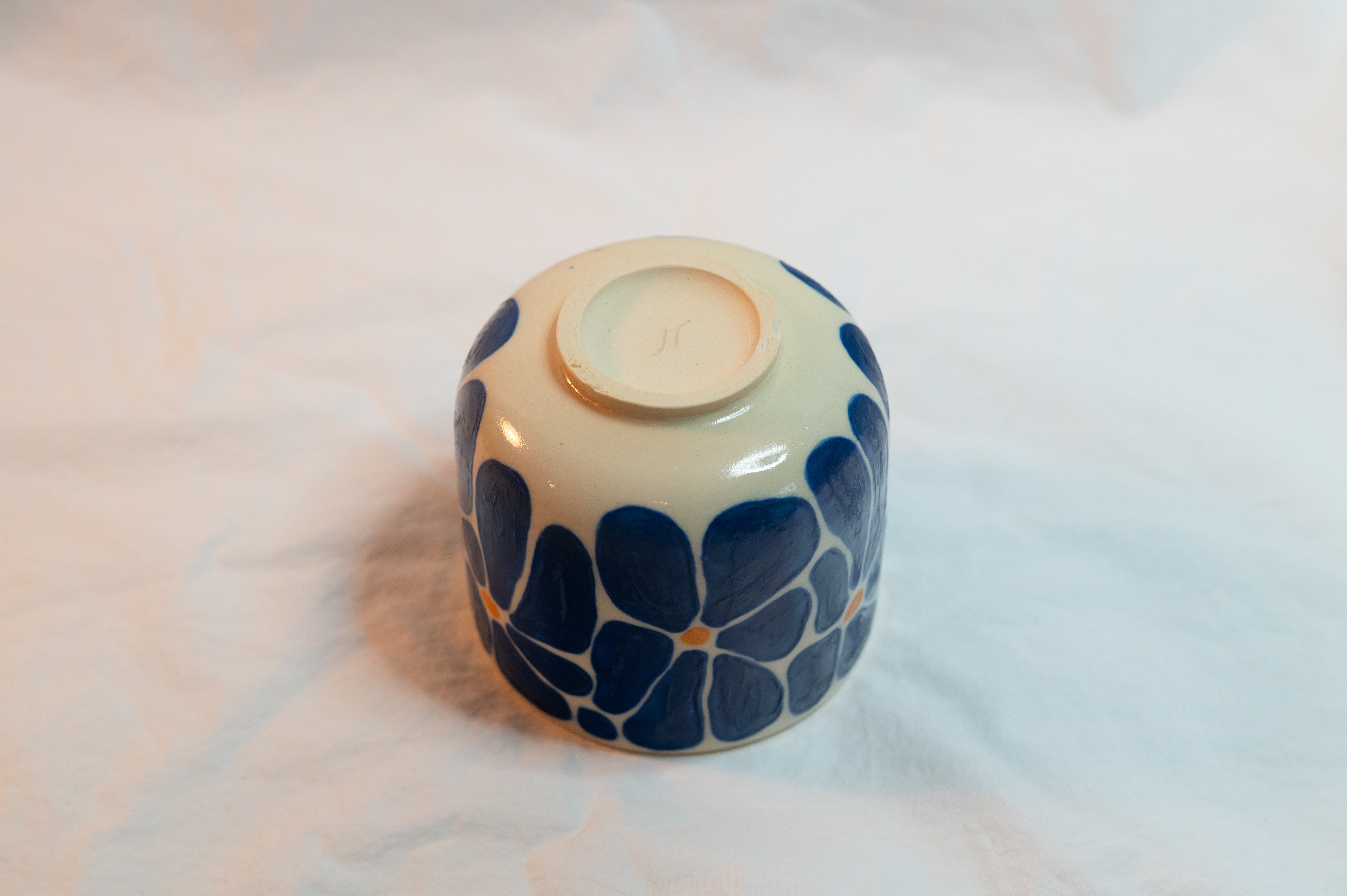 blue flower cup