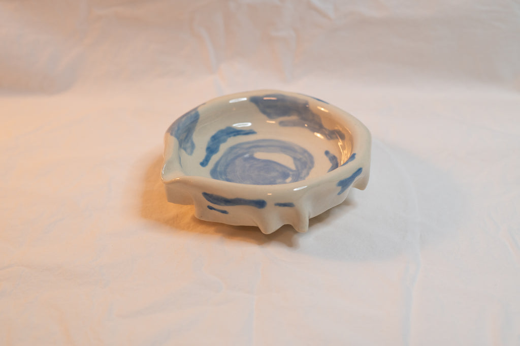 blue cow matcha bowl