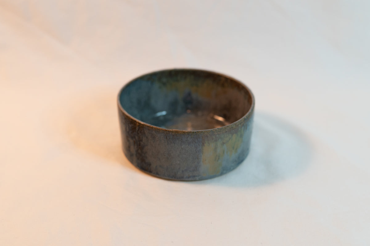 small dark blue bowl