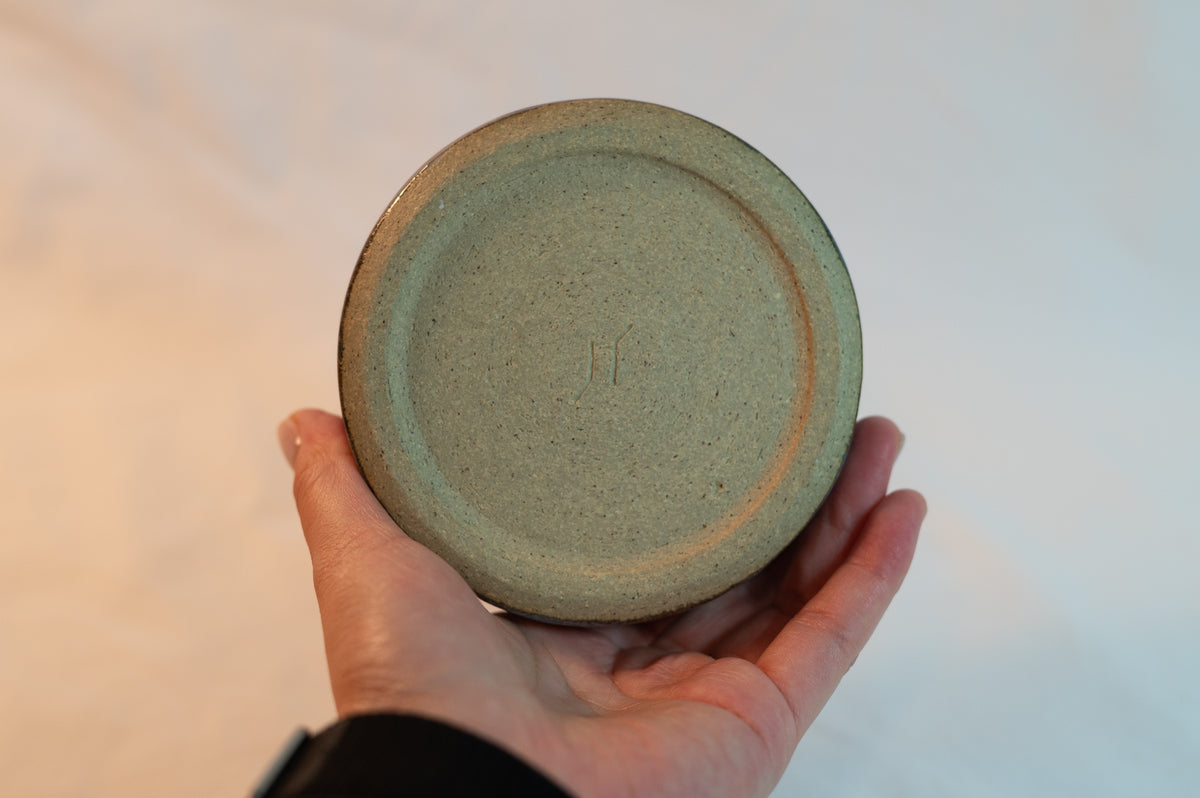 small dark blue bowl