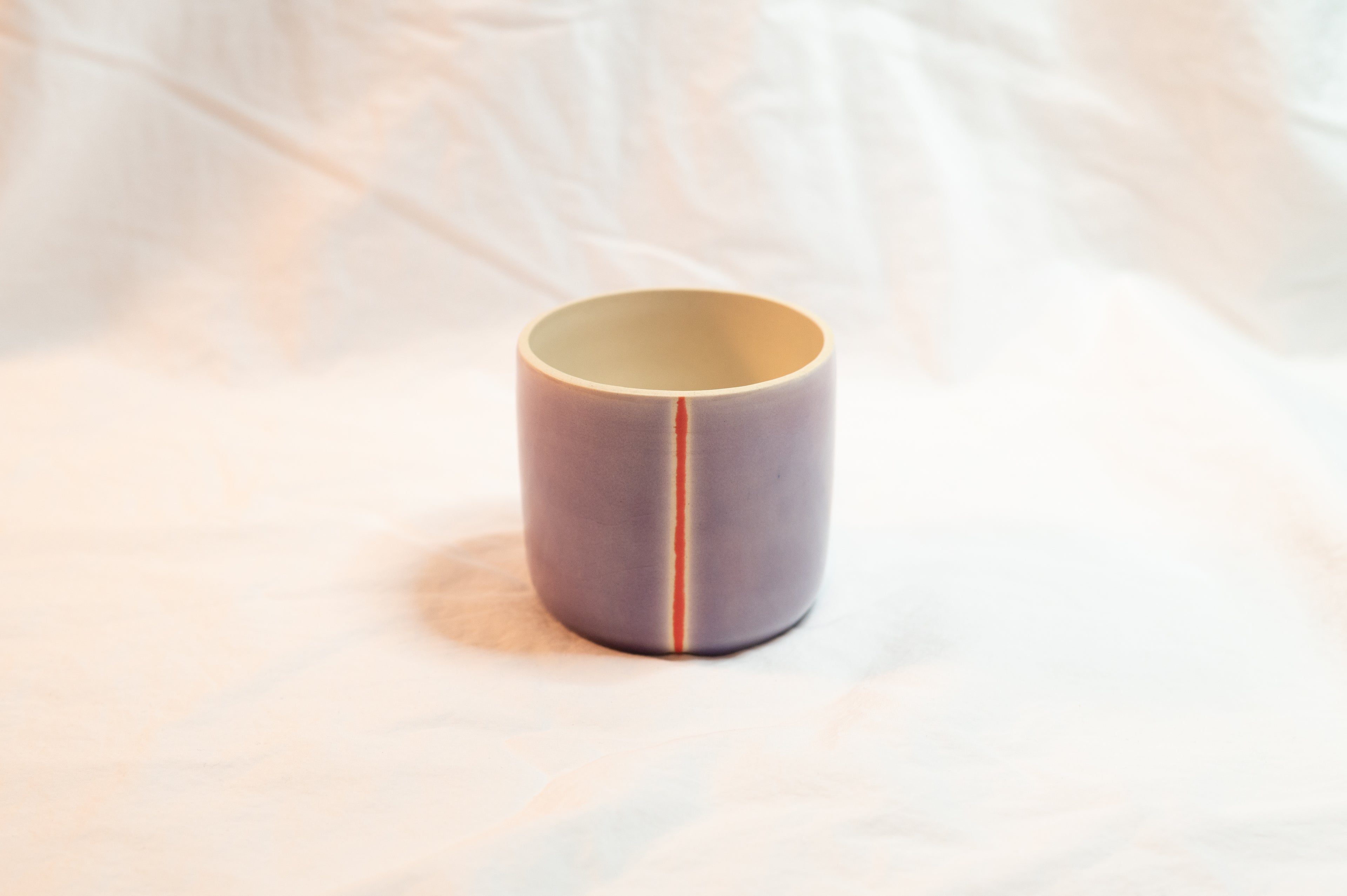 orange stripe cup
