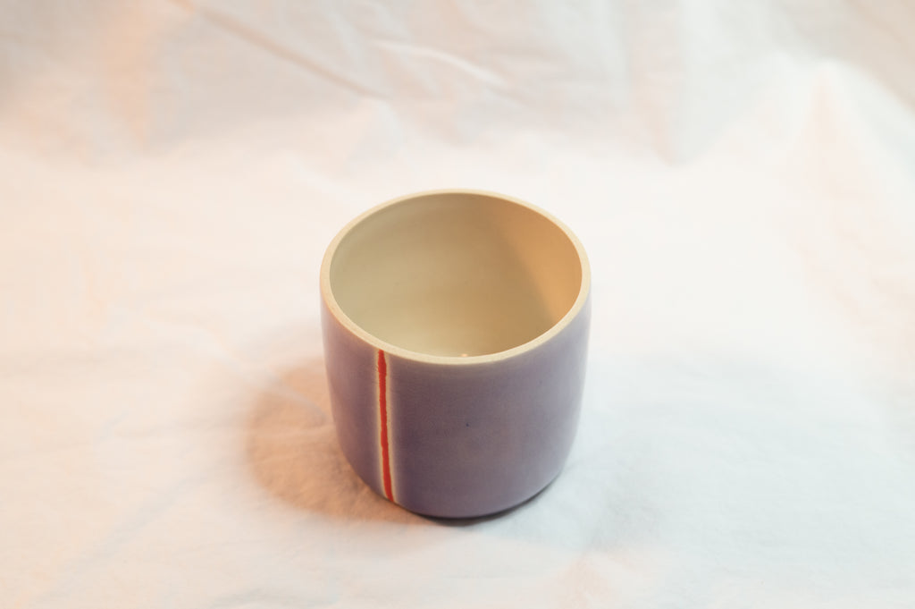 orange stripe cup