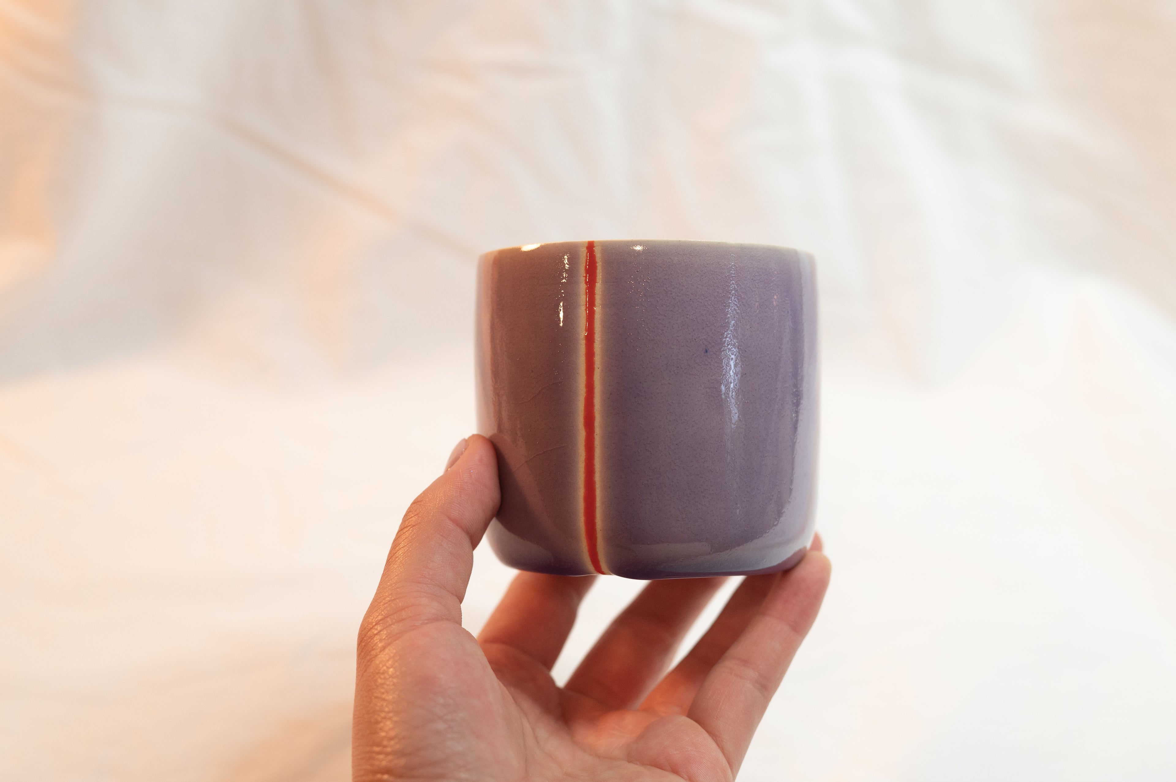 orange stripe cup
