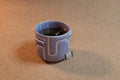 purple tea cup